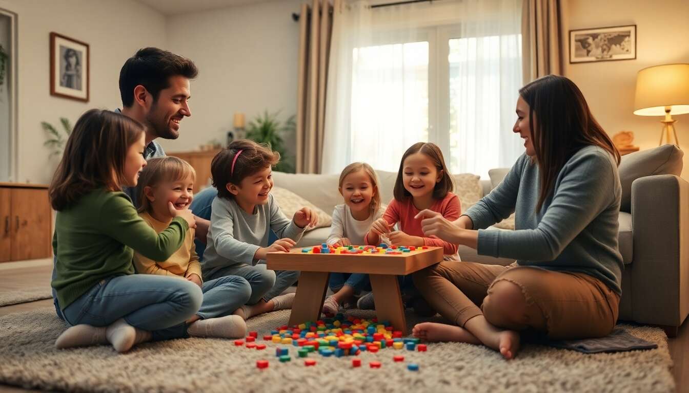 Jeux d'équipe à la maison : créer du lien avec vos enfants