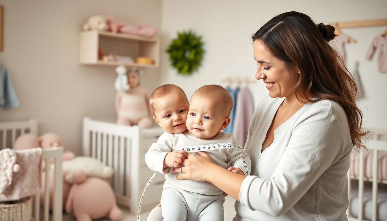 Taille parfaite : bien mesurer son bรฉbรฉ pour un ensemble coordonnรฉ idรฉal