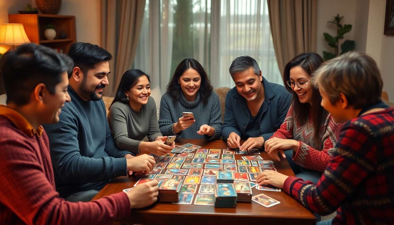 Interactions entre joueurs : renforcer les liens familiaux avec le deck-building