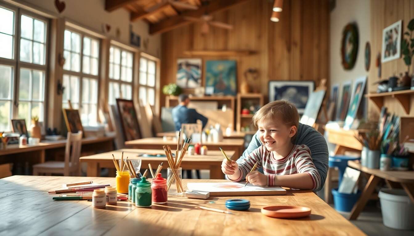 Atelier peinture parent-enfant : exprimer sa créativité ensemble