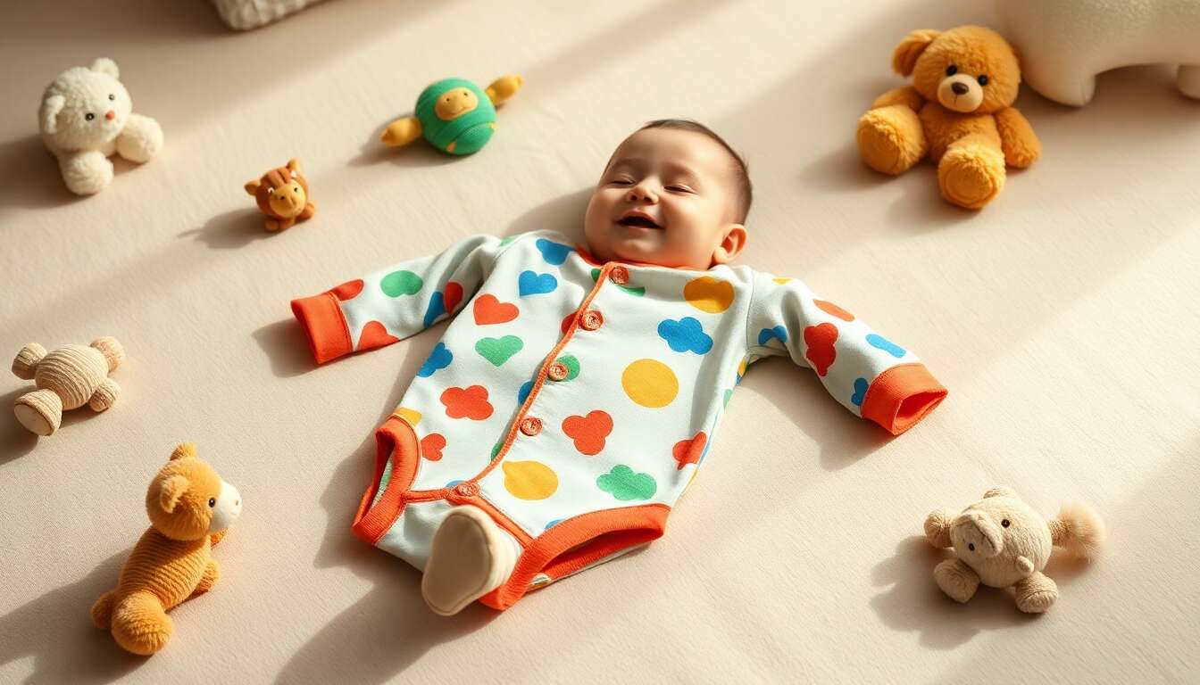 Designs ludiques : sélection de bodys interactifs pour l'épanouissement de bébé