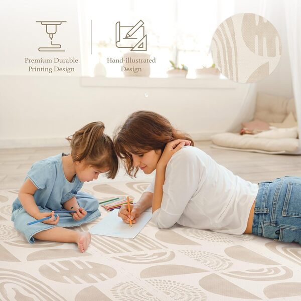 PopsyKosy Tapis en mousse de qualité supérieure pour bébé - Motif rock