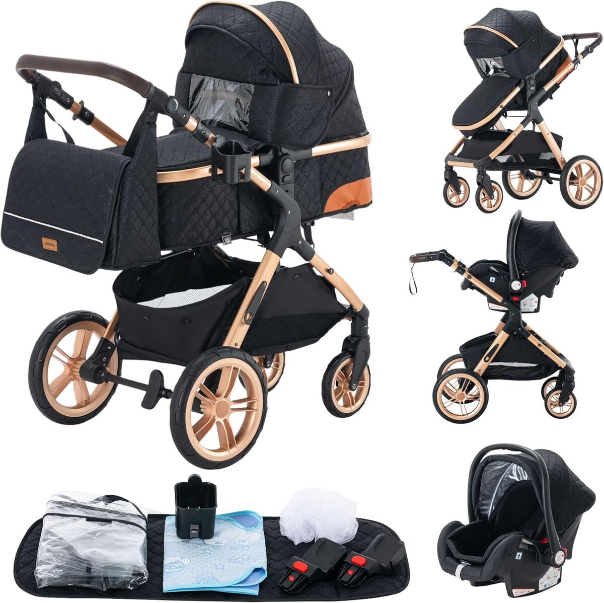 Test de la poussette 3 en 1 GLOKID XX1 Noir : polyvalence urbaine
