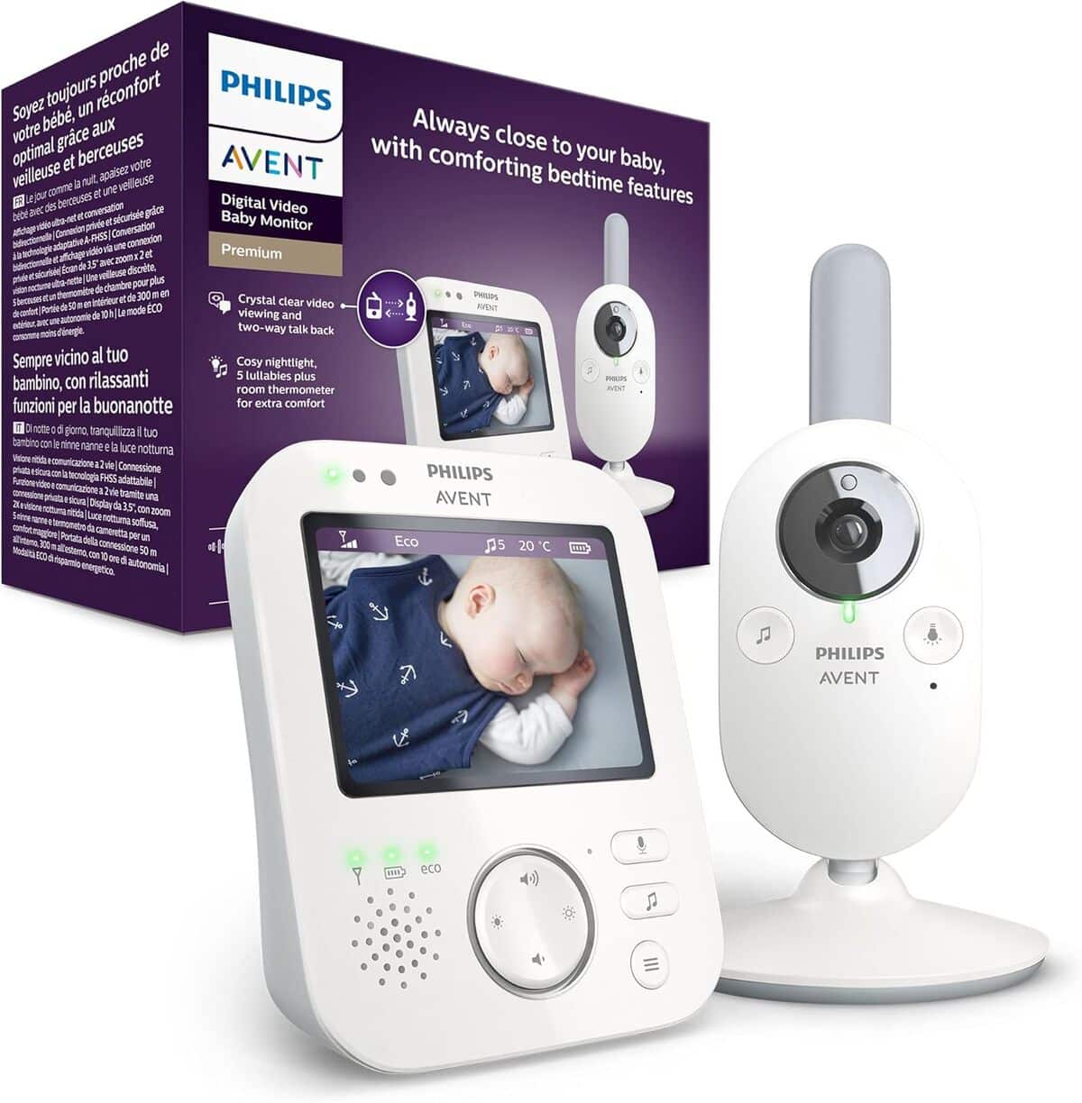 Test du babyphone vidéo AVENT Philips SCD843/26 : écran HD et fonctionnalités avancées