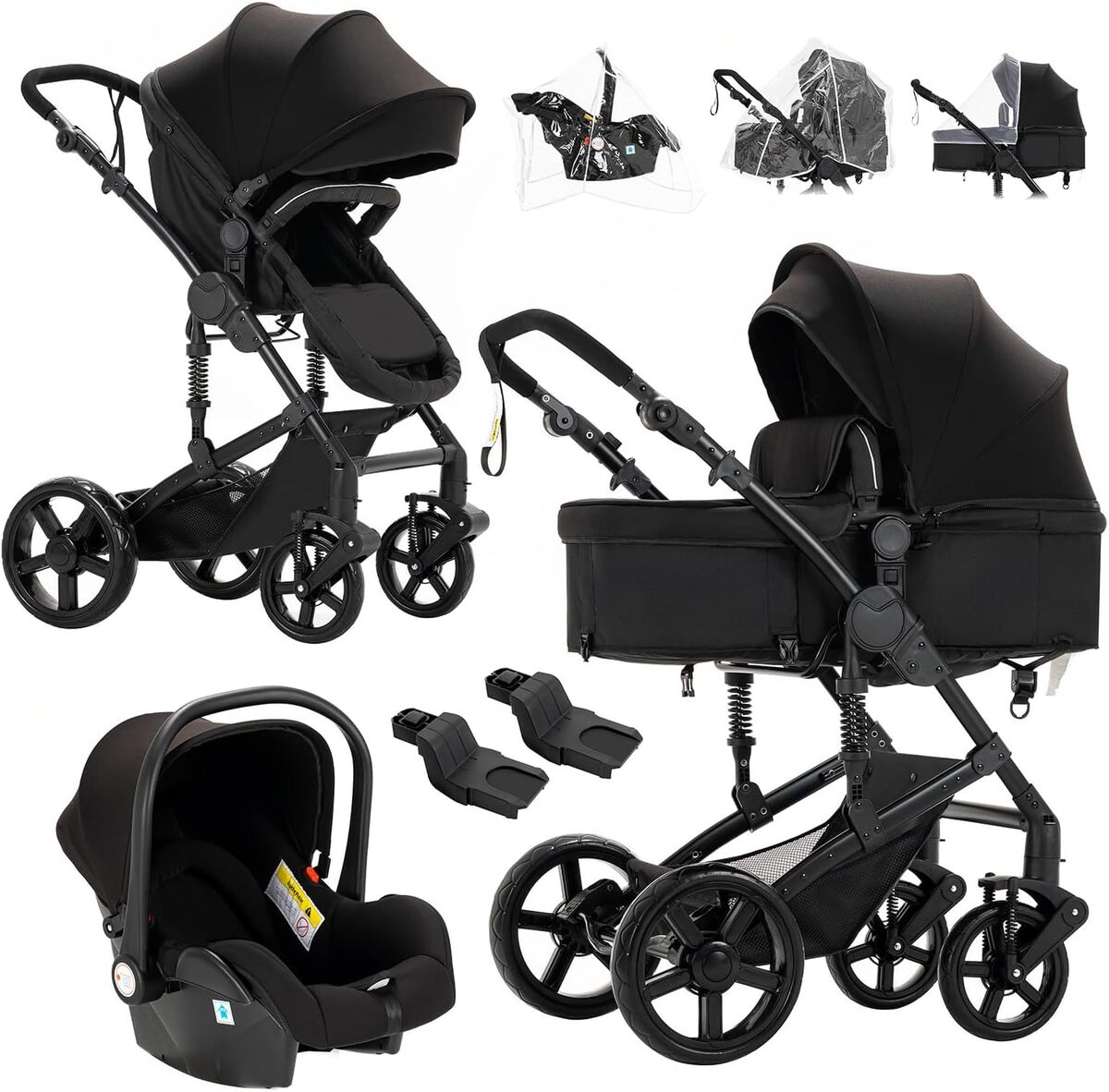 Test : poussette Reenborn 3 en 1 flexible et lรฉgรจre