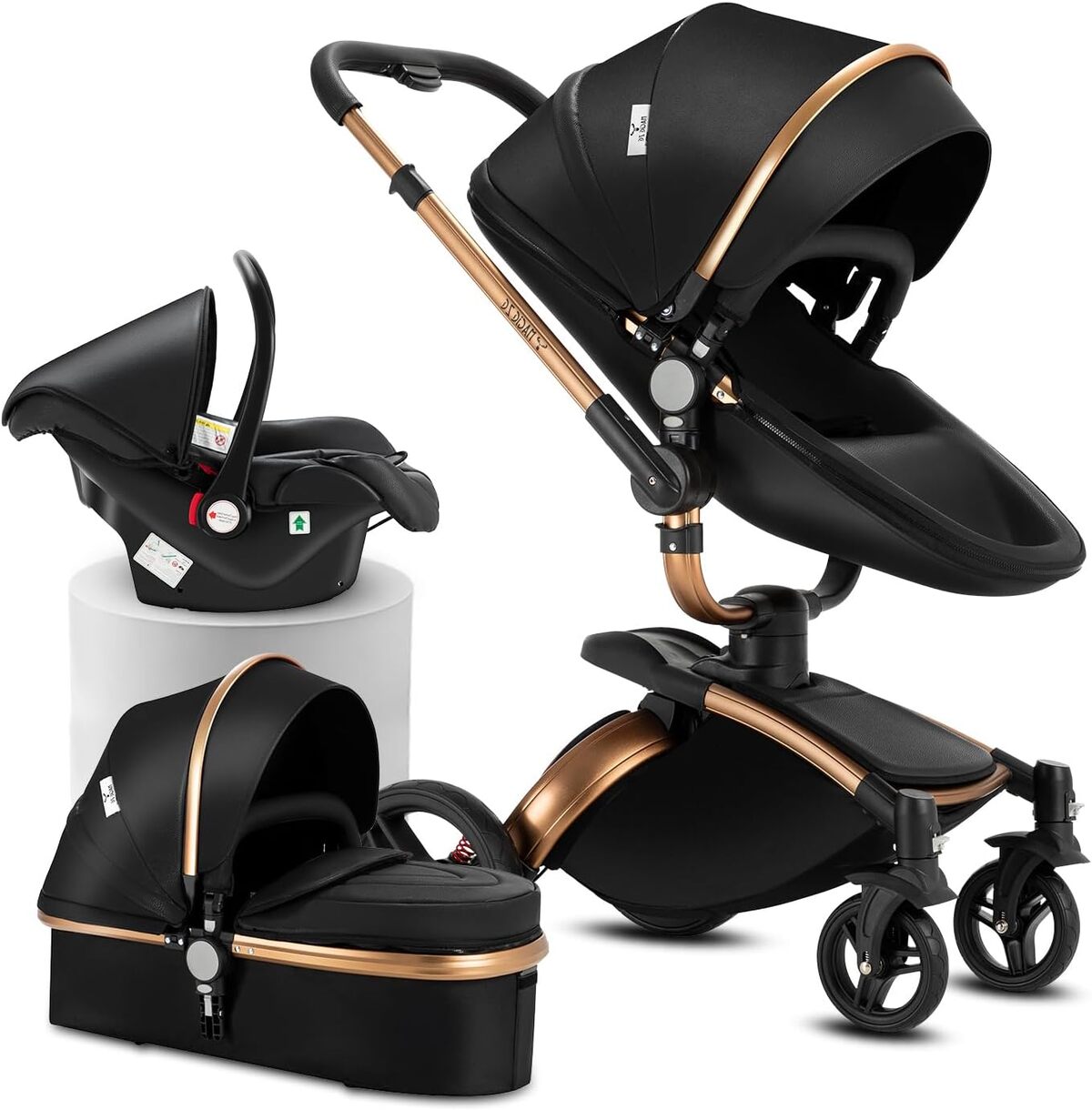 Test poussette Reenborn 906 Black 3 en 1 : confort et innovation