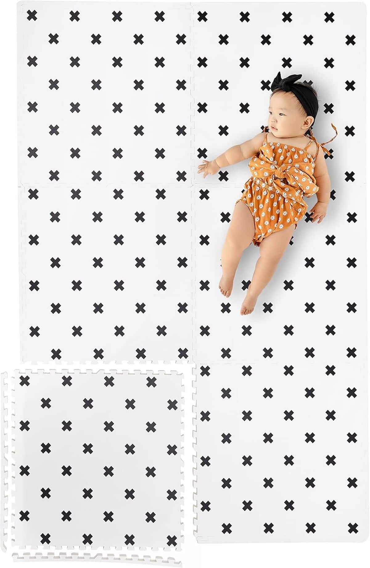 Test : yay! mats tapis de jeu trรจs grand brooklyn cross blanc
