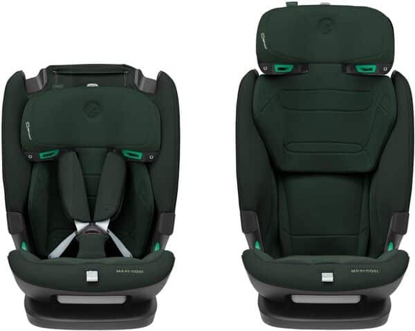 Maxi-Cosi Titan Pro² i-Size, Siège Auto ISOFIX, 15 mois à 12 ans (76 à 150 cm), Rehausseur Voiture Enfant, Protection G-CELL, Harnais Easy-in, ClimaFlow, 4 Positions d'Inclinaison, Authentic Green