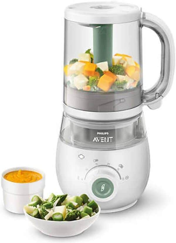 Robot Cuiseur-Mixeur 4 en 1 pour Bébé - PHILIPS AVENT - Cuit a la vapeur - Mixe - Réchauffe - Décongele