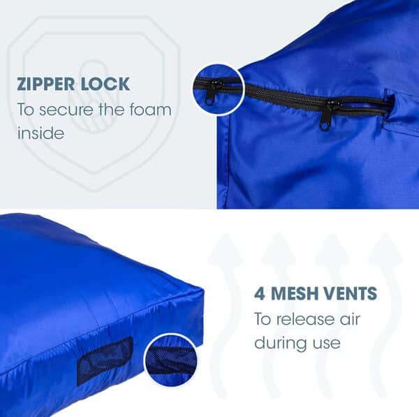 Foamma Crash Pad – Tapis sensoriel avec blocs de mousse pour enfants et adultes avec housse imperméable et lavable 20,3 x 91,4 cm (20,3 cm d'épaisseur x 0,9 m x 0,9 m)