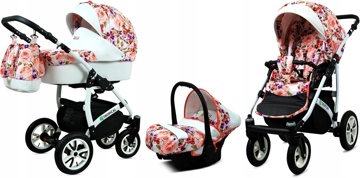 Test de la poussette combinรฉe 3 en 1 BabyLuxยฎ Tropical