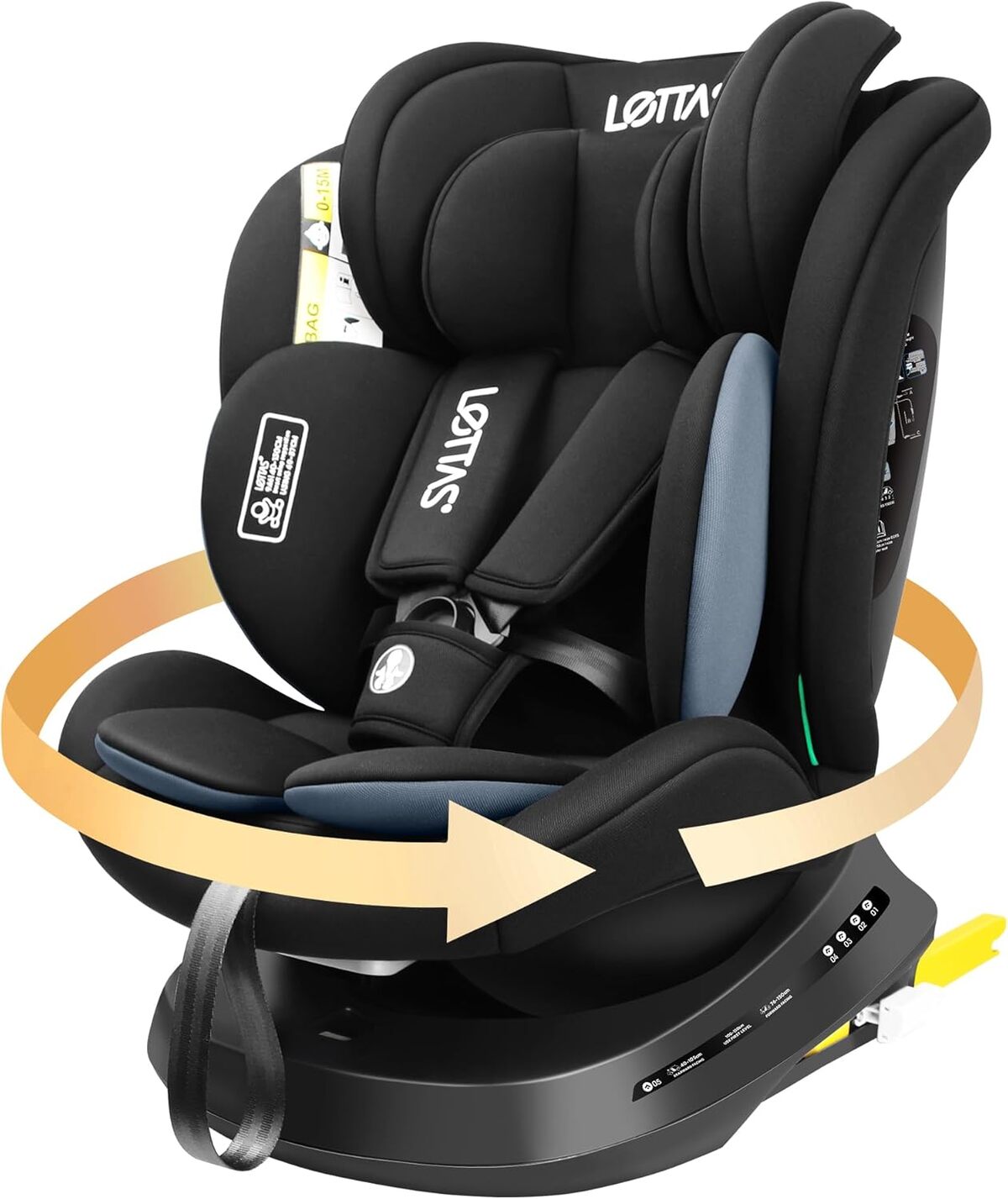 Test : siege auto Lettas i-Size rotatif et évolutif