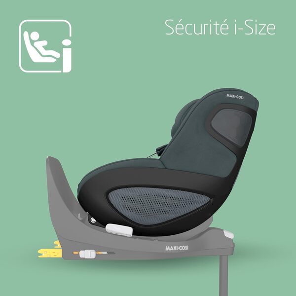 Maxi-Cosi Pearl 360 i-Size, Siège-auto bébé, 3 mois - 4 ans (61 à 105 cm), Siège-auto pivotant 360, Rotation à une main, Protection G-CELL contre les chocs latéraux, Authentic Graphite