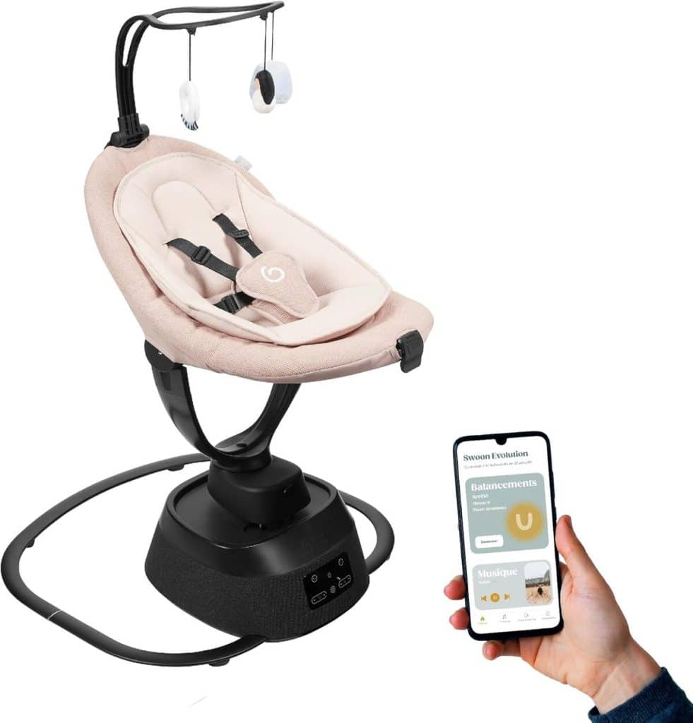 Test de la balancelle Babymoov Swoon Evolution connectée et musicale