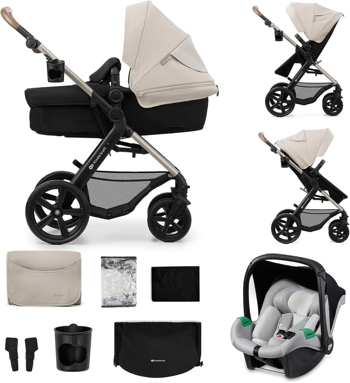 Test de la poussette 3 en 1 Kinderkraft MOOV2 : voyage pratique et complet