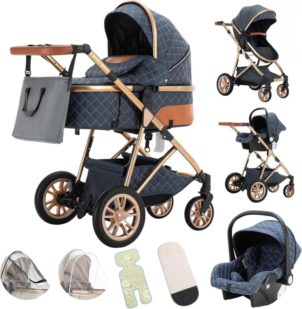 Test de la poussette Gcarebb 3 en 1 : citadine compacte et polyvalente