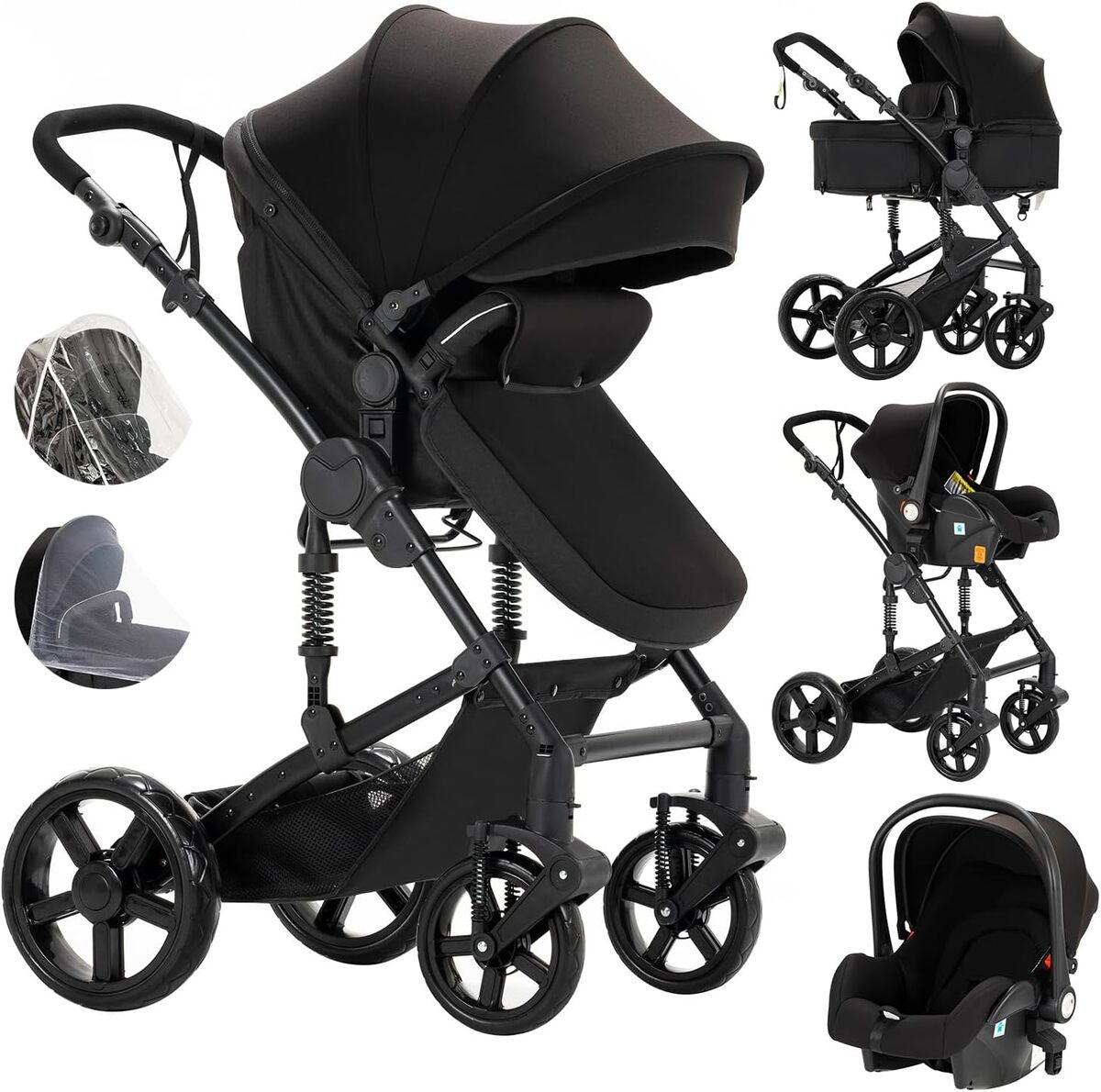 Test de la poussette Veitoalioy 3 en 1 : performance et flexibilitรฉ