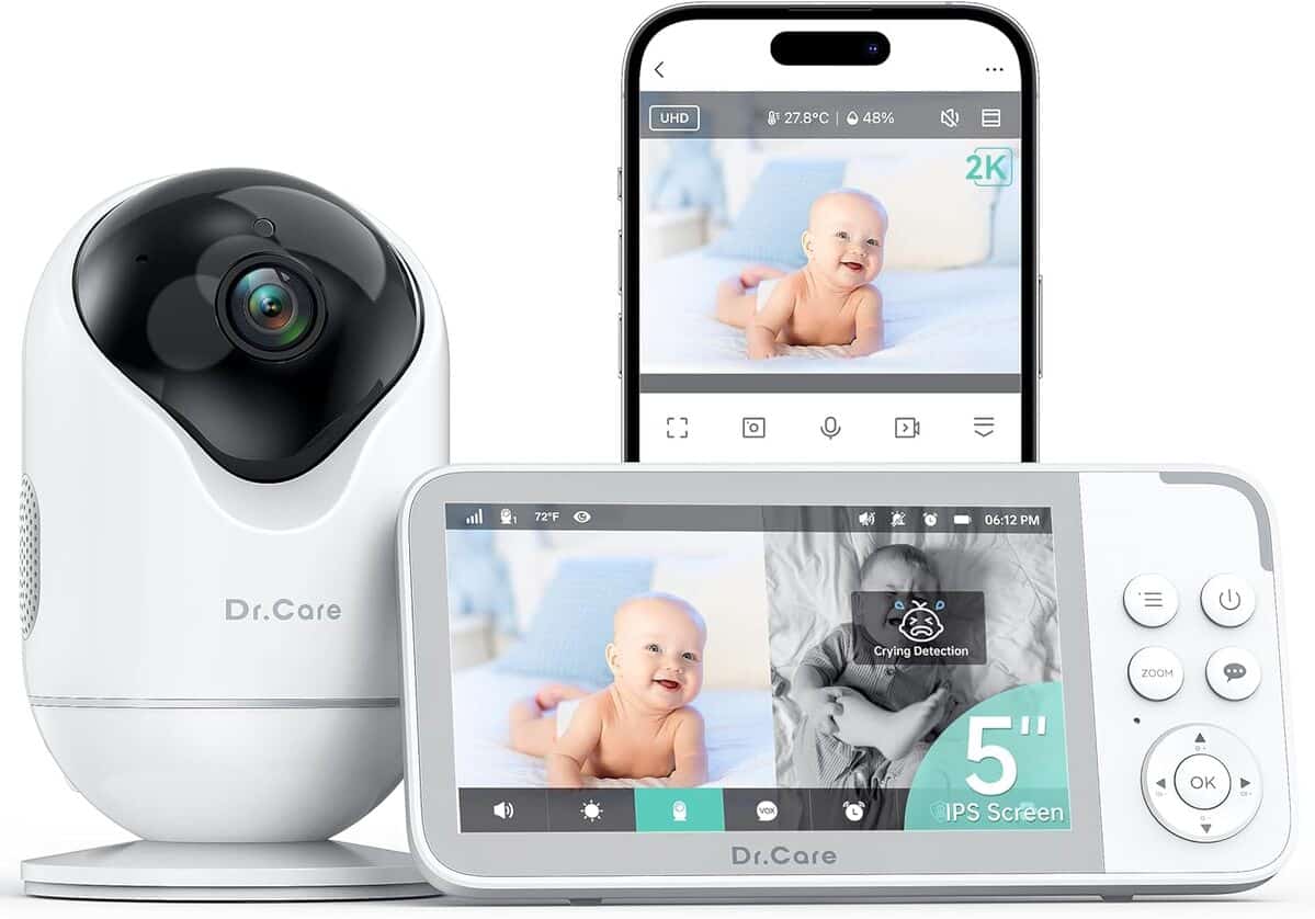 Test du Dr.Care VistaView : babyphone WiFi 2K avec écran 5" et alerte de mouvements