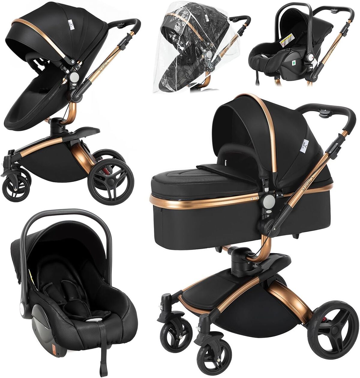 Test de la poussette NADDLILY 906 Black : confort et praticité 3 en 1