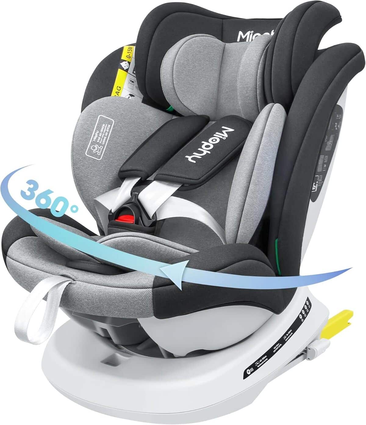 Test du siège auto Miophy I-Size 360° pivotant