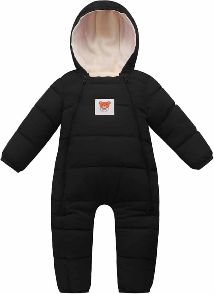 Test : combinaison neige bébé garçon, modèle 22888 - noir, 0-6 mois