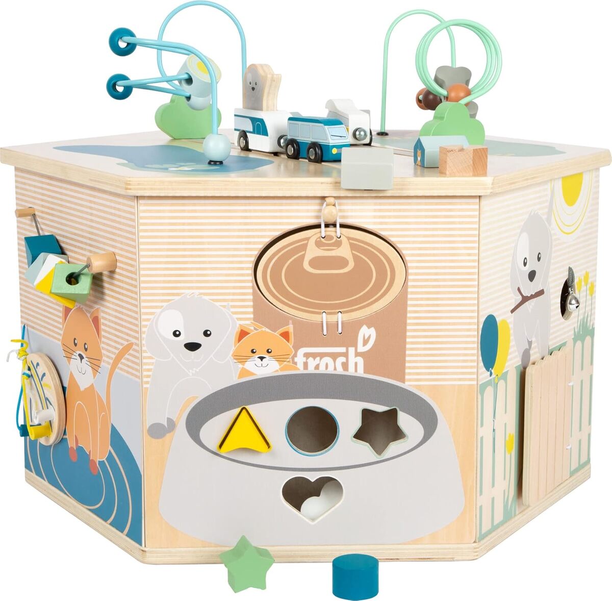 Test : cube de motricité Small Foot XXL animaux en bois
