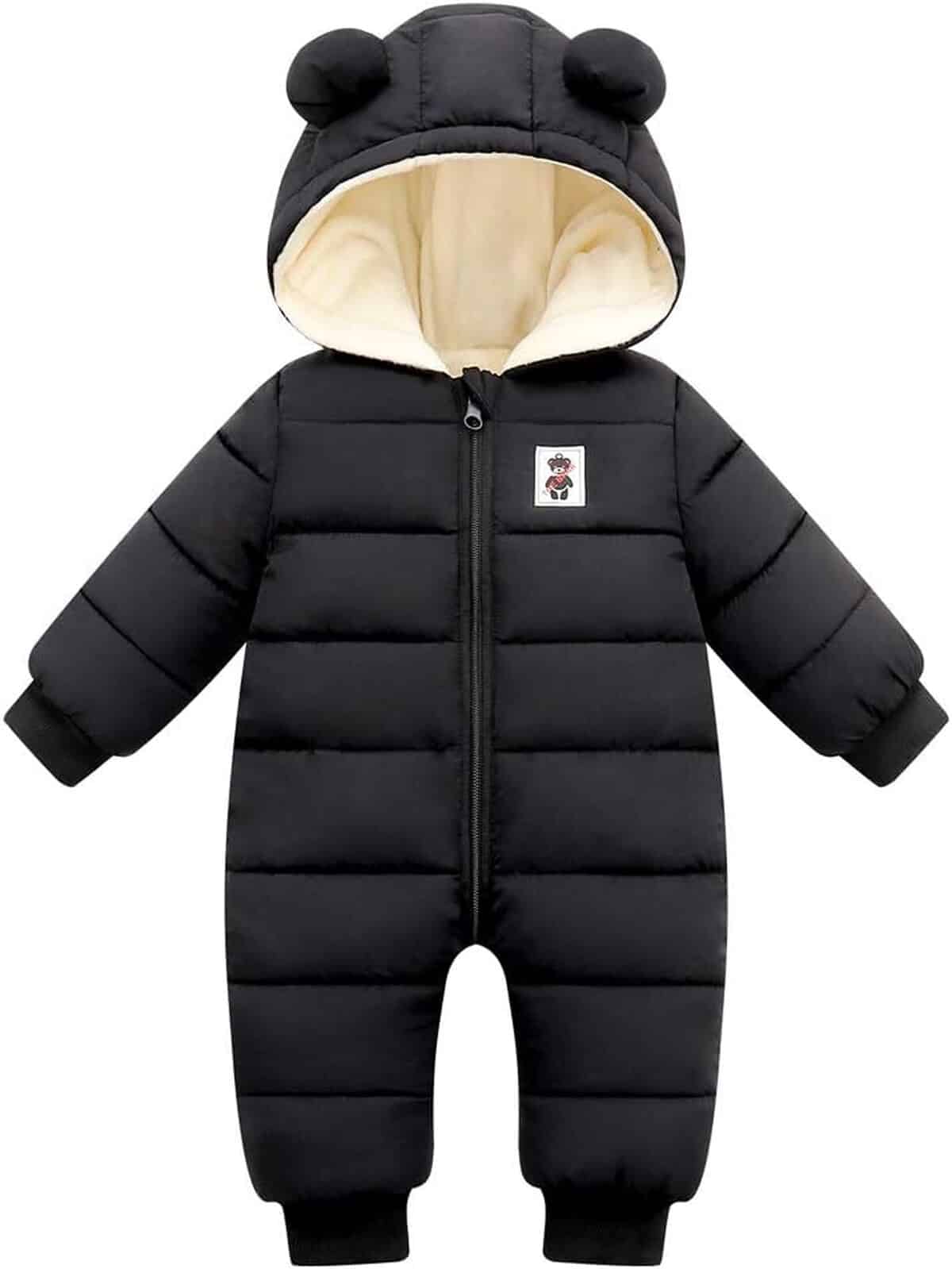 Test : fumdonnie snowsuit bébé, noir, 6-12 mois