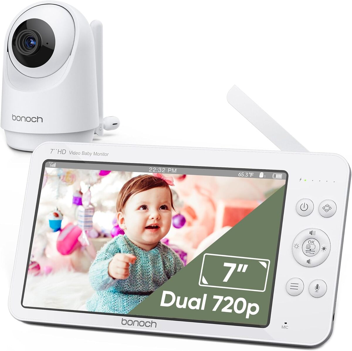Test du babyphone bonoch 7" : moniteur vidéo 720P avec vision nocturne et longue autonomie