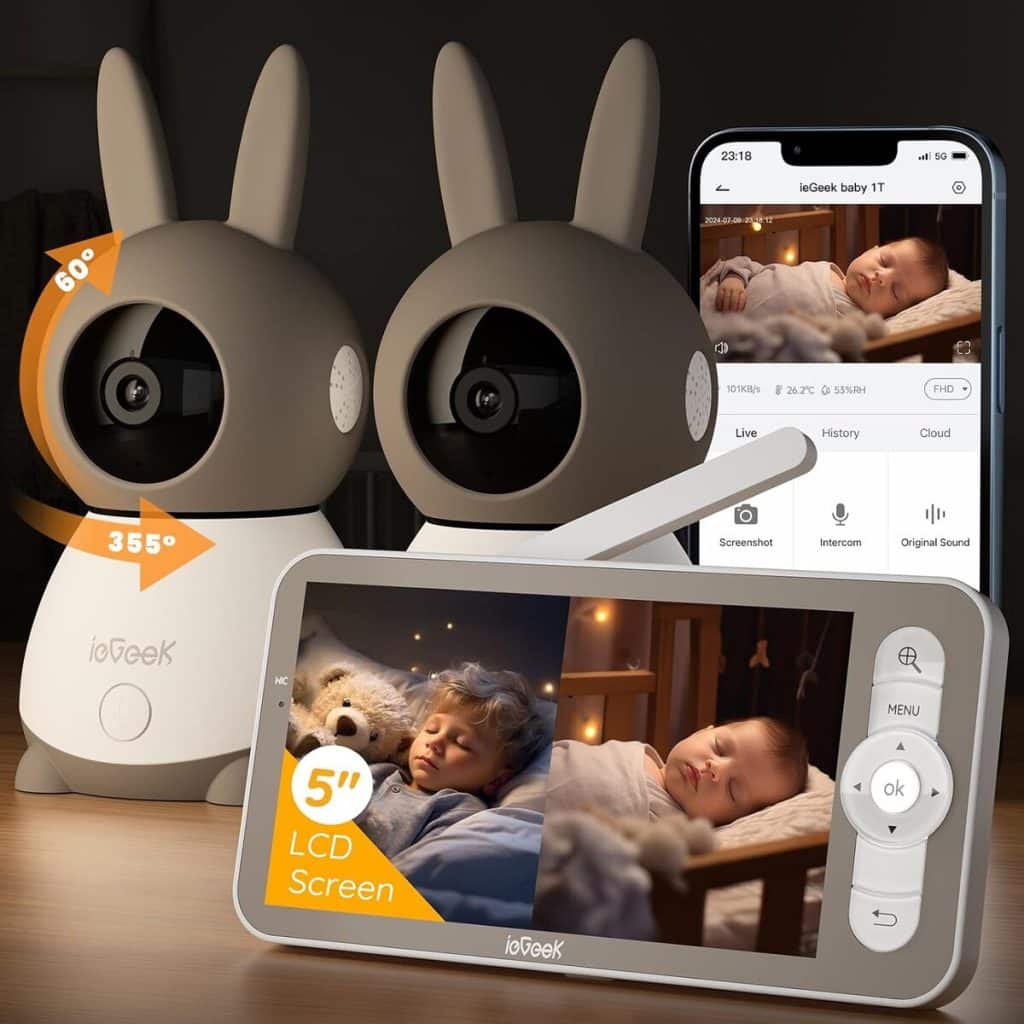 Test du babyphone ieGeek 2K/3MP : surveillez bébé en toute sécurité