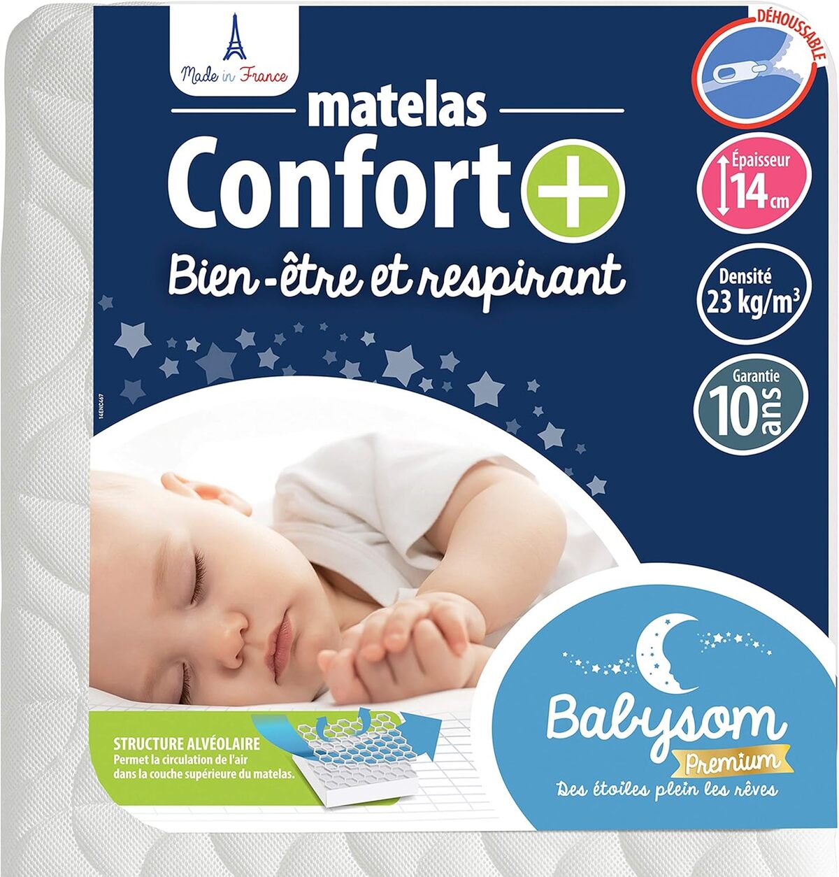 Test : matelas confort babysom 60x120 cm ultra ventilรฉ