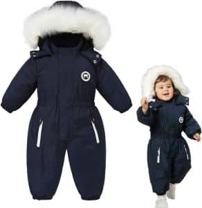 Combinaison Neige Bébé Hiver - Manteau Épais Nouveau-Né - Garçon Et Fille - 18 Mois - Idéal Noël Et Jeux De Neige