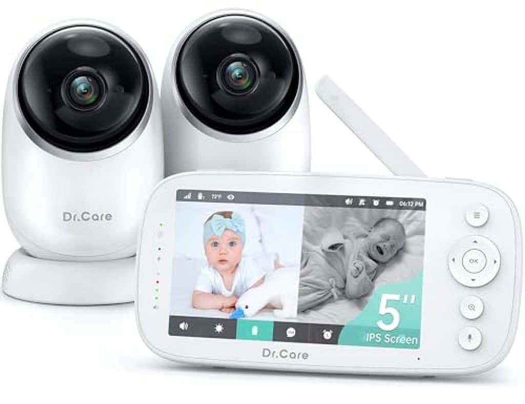 Test du Dr.Care NovaView : babyphone HD 5" avec double caméra et longue portée