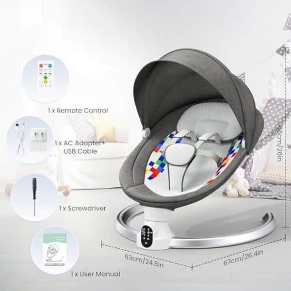 Découvrez notre analyse complète du transat bébé électrique Ixdregan : équipé d'une télécommande, 5 vitesses et un harnais à 5 points pour le confort et la sécurité de votre enfant.