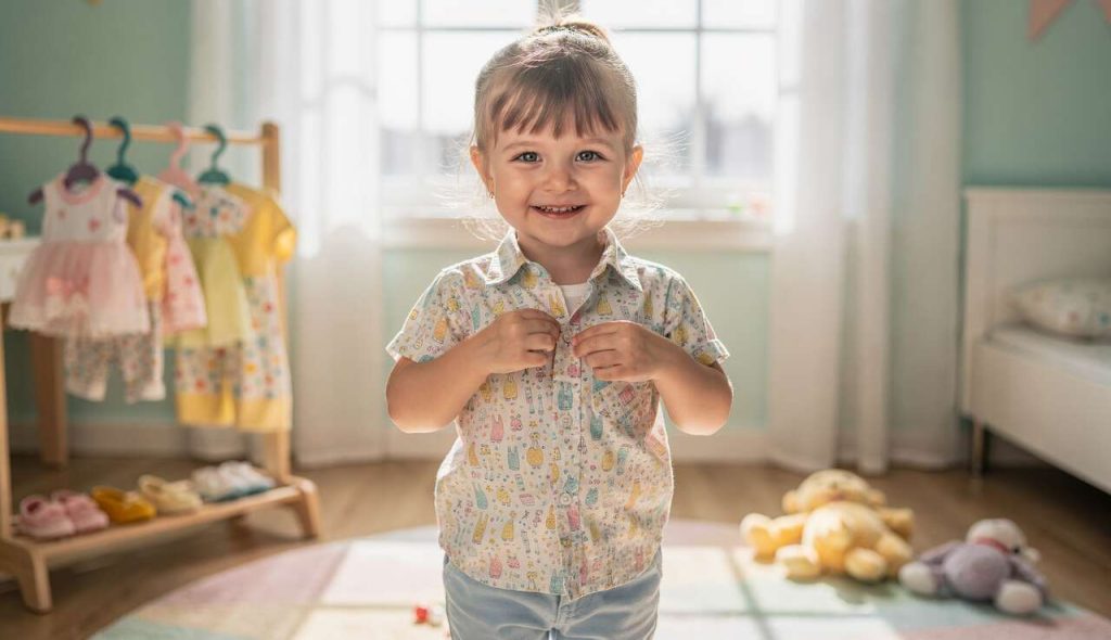 Apprendre à un enfant à s'habiller seul : guide pratique