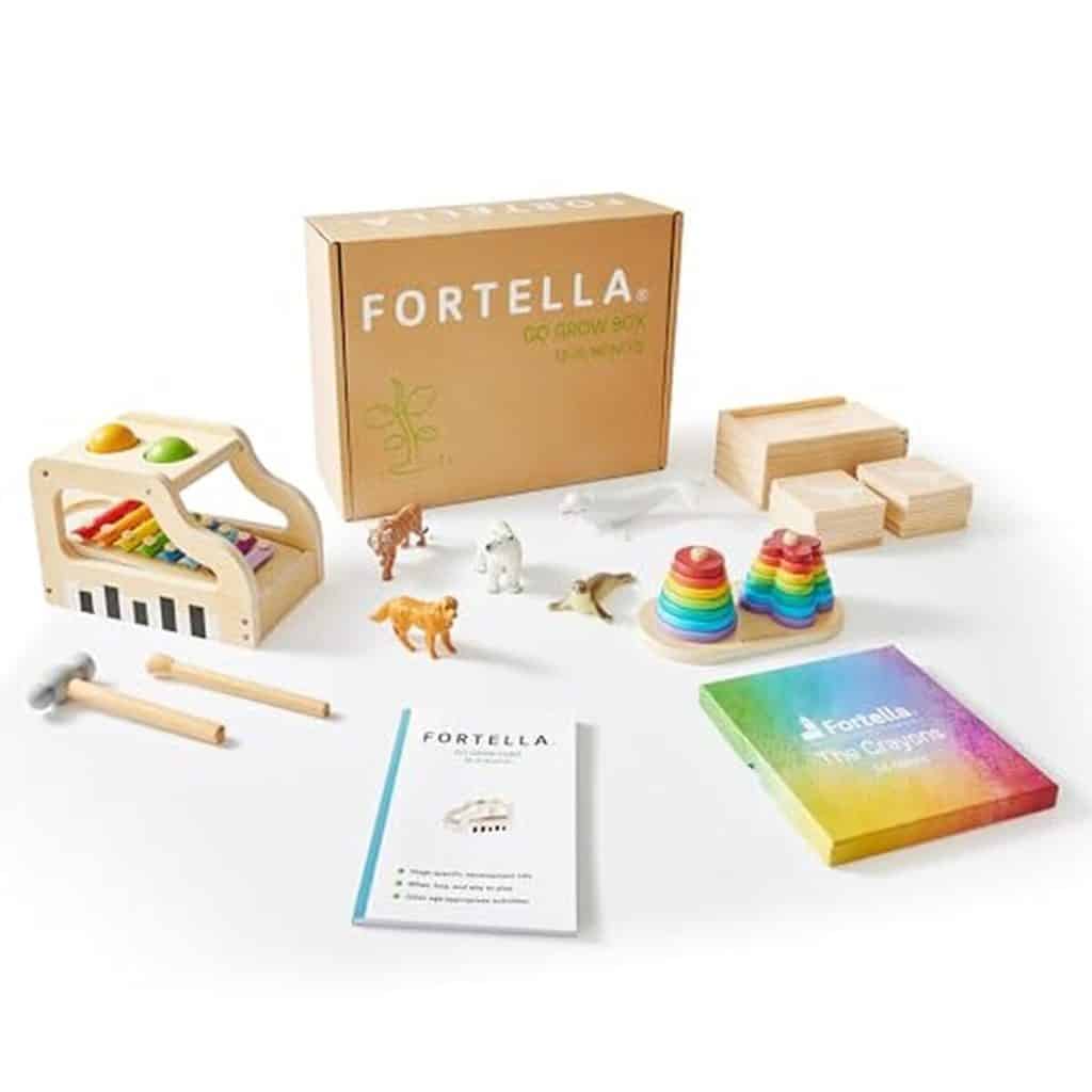 Test du jouet éducatif Fortella Go Grow Box pour éveil bébé