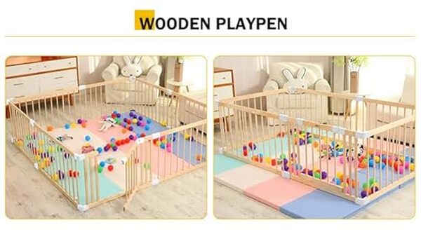 Découvrez notre test complet du parc bébé modulable XXL en bois : un choix idéal pour allier confort, sécurité et espace pour votre enfant.