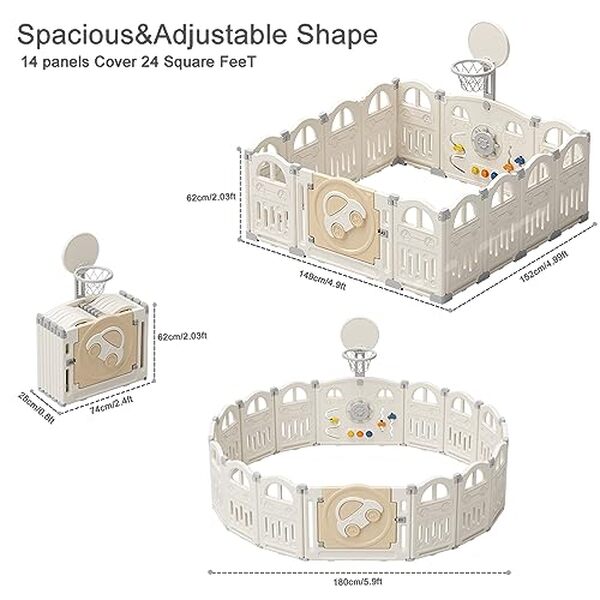 Découvrez notre analyse du parc pour bébé UBRAVOO avec mini panier et balles colorées : sécurité, divertissement et confort réunis dans un seul espace de jeu
