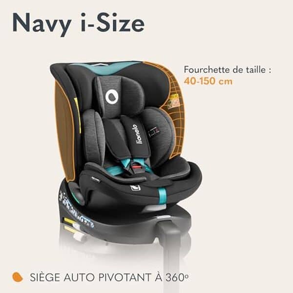 Découvrez notre évaluation approfondie du siège auto pivotant Lionelo Navy i-Size 360° : allie sécurité optimale et confort exceptionnel pour vos voyages en famille.