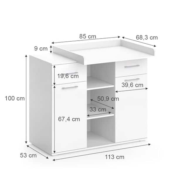 Découvrez notre test détaillé de la commode à langer Leonie Vicco blanche 113 x 100 cm : fonctionnalité, design et rapport qualité-prix passés à la loupe pour vous aider à faire le bon choix pour votre bébé
