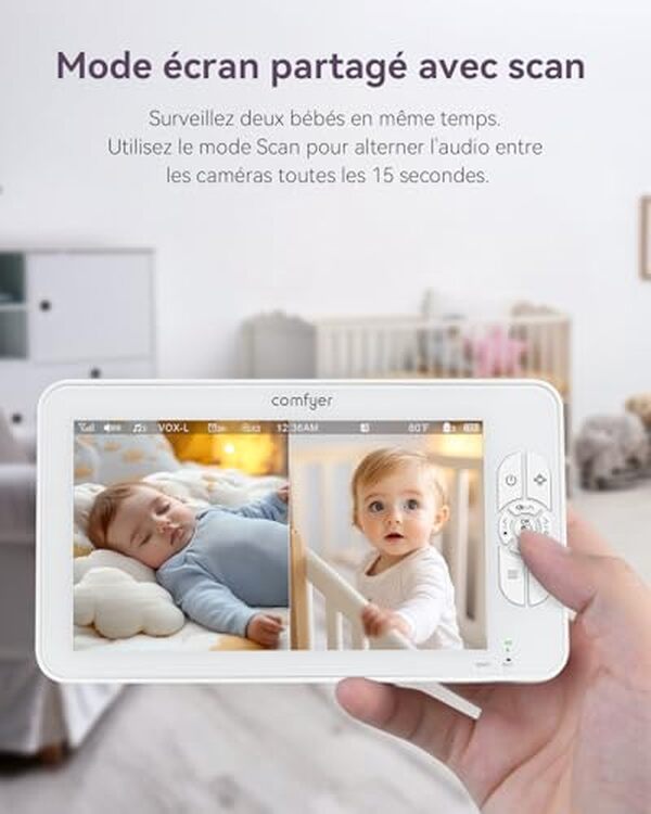 Découvrez notre analyse complète du babyphone caméra comfyer : caractéristiques, performances et avis sur sa fonction de vision nocturne pour une surveillance optimale de votre bébé.