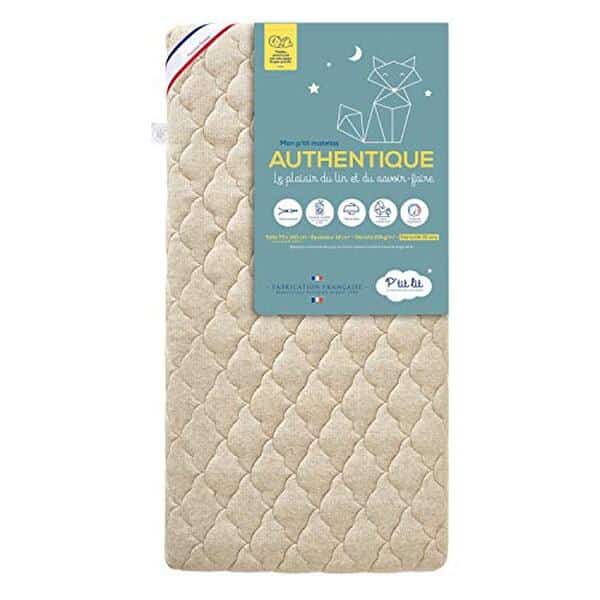 Découvrez le confort et la sécurité du matelas P'tit Lit Authentique 70x140 cm : une solution sans traitement chimique pour le bien-être de votre bébé.