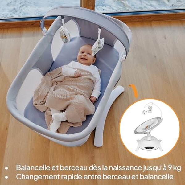 Découvrez le test complet du transat électrique 2 en 1 Lionelo Bella pour bébés et offrez à votre enfant confort et divertissement en toute sécurité.
