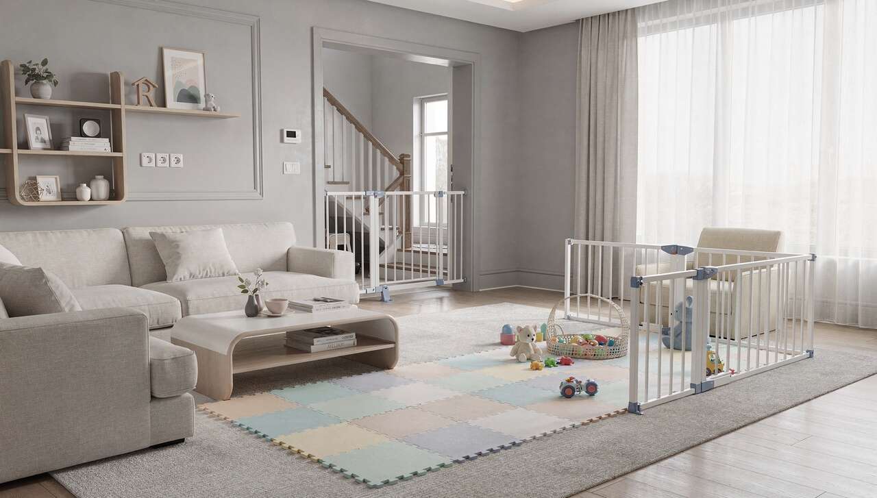Adapter l'espace de vie pour la sécurité de bébé