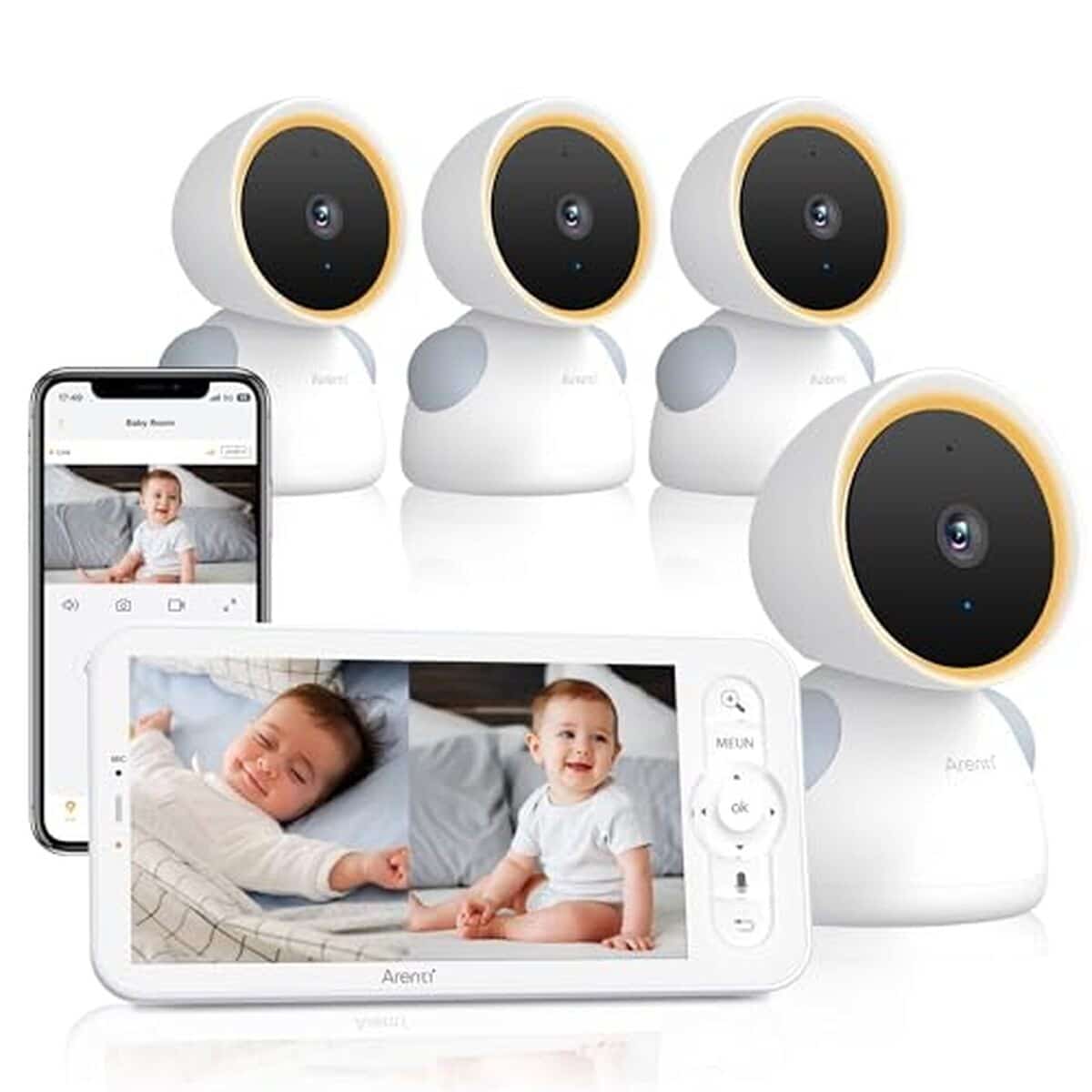 Test : caméra babyphone Arenti 4PCS 2K 3MP et écran partagé