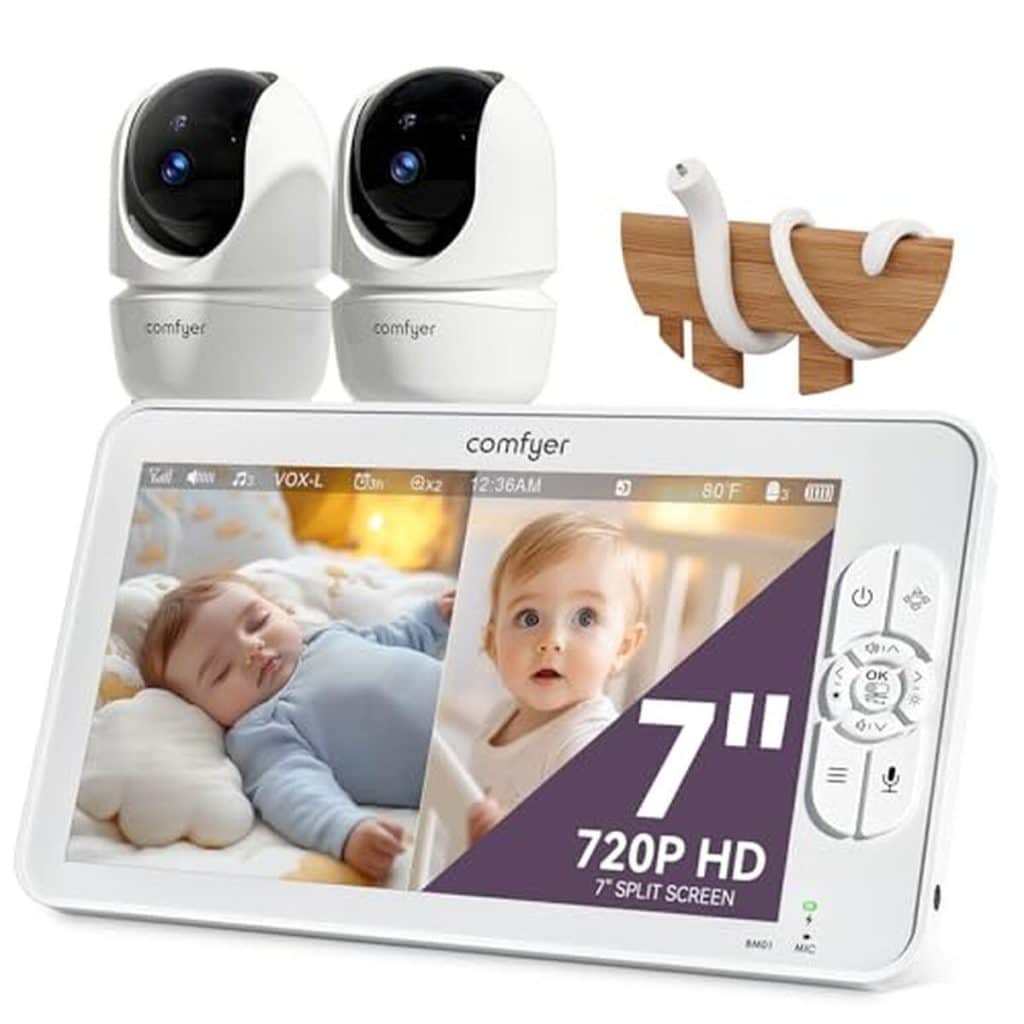 Test : comfyer babyphone caméra 7 pouces avec vision nocturne