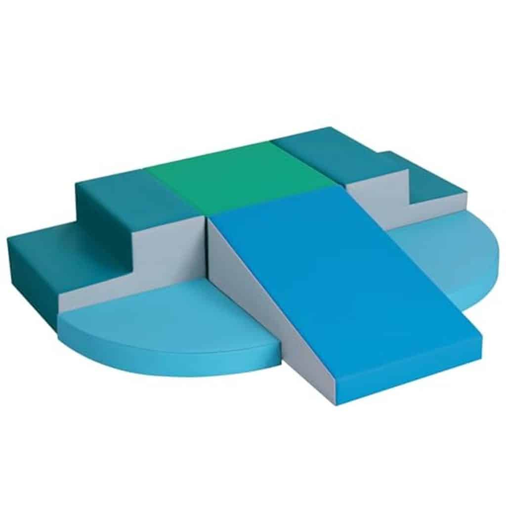 Test du parcours de motricité bébé Wilwolfer : blocs mousse antidérapants