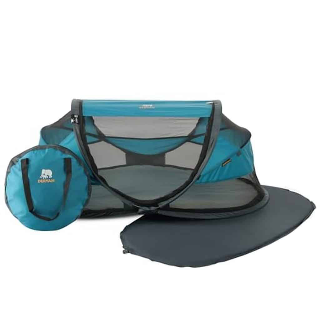 Test : lit parapluie bébé Deryan Ocean pliable et pratique