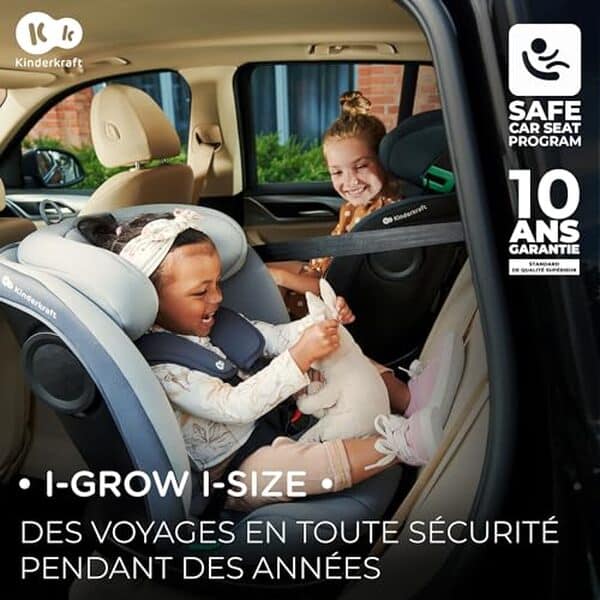 Découvrez notre test détaillé du siège auto kinderkraft i-grow, offrant sécurité et confort évolutif de la naissance à 12 ans pour vos enfants