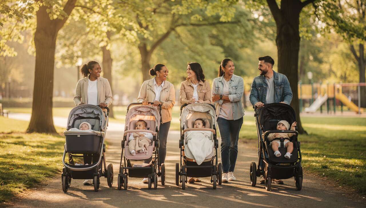 Choisir le type de poussette adapté à l'âge de bébé