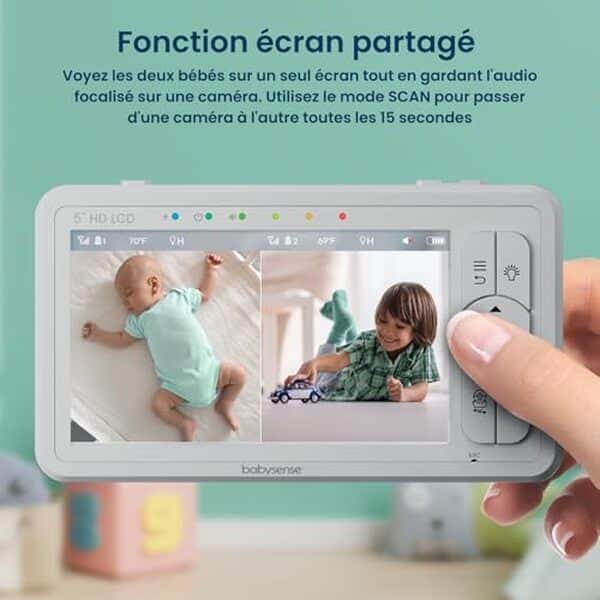 Découvrez notre test détaillé du moniteur vidéo Babysense HD 2-en-1 : veilleuse intégrée, alertes de mouvement et surveillance HD pour la sécurité de votre bébé. 